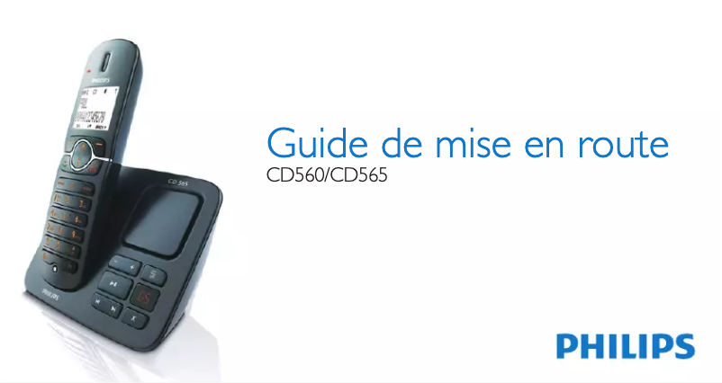 Página 1 del manual Guía de inicio rápido Philips CD565