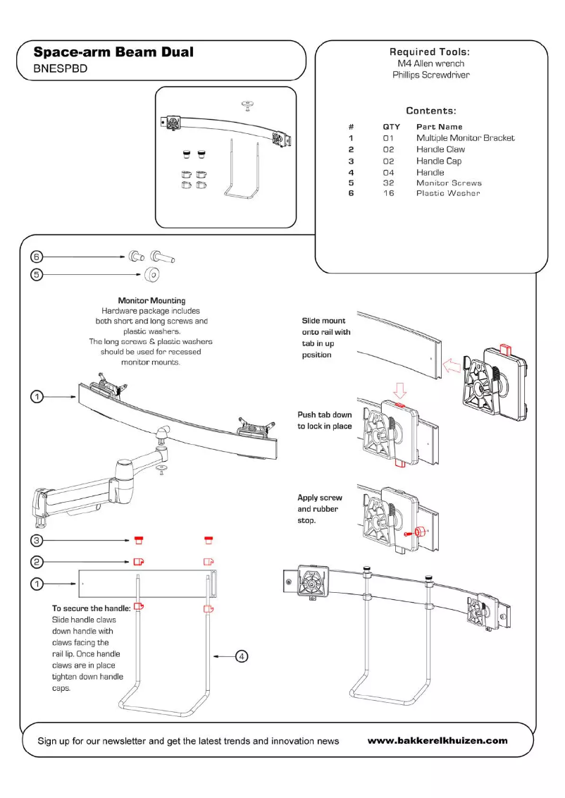 Página 1 del manual Manual de usuario BakkerElkhuizen Space-arm Beam