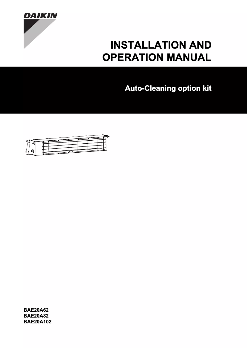 Imagen de la primera página del manual del dispositivo BAE20A82