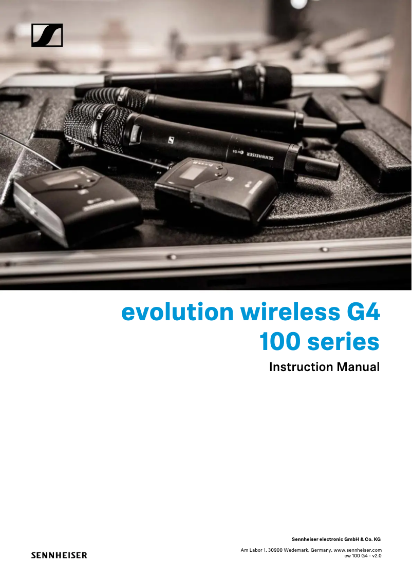 Page n°1 - Manuel utilisateur Sennheiser EW 100 G4