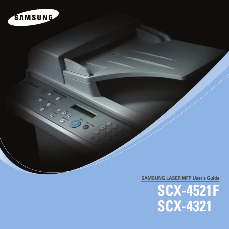 Page n°1 - Manuel utilisateur Samsung SCX-4521FG