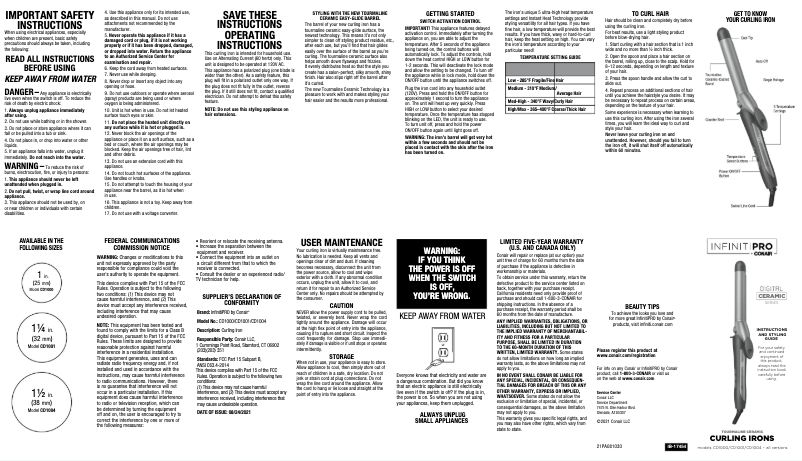 Página 1 del manual Manual de usuario Conair CD1000