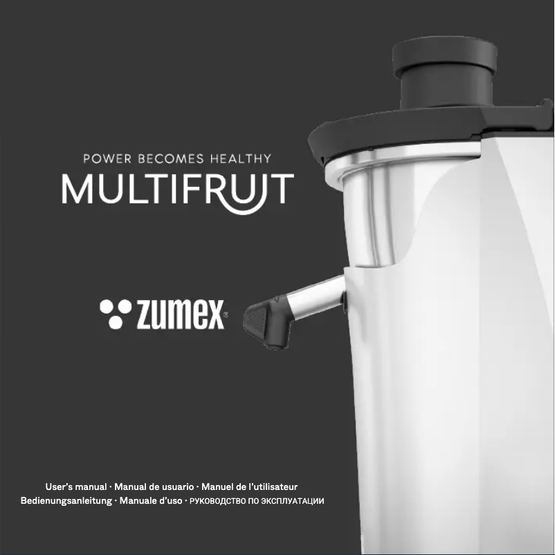 Page 1 de la notice Manuel utilisateur Zumex Multifruit