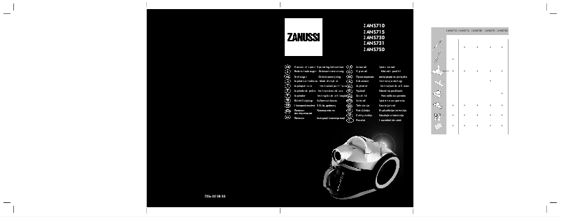 Page n°1 - Manuel utilisateur Zanussi ZANS 750