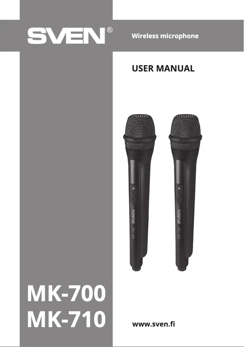 Image de la première page du manuel de l'appareil MK-700