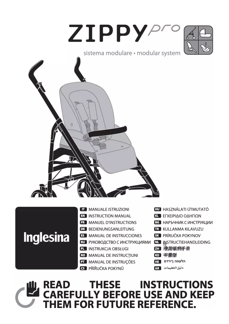 Page 1 de la notice Manuel utilisateur Inglesina Zippy Pro