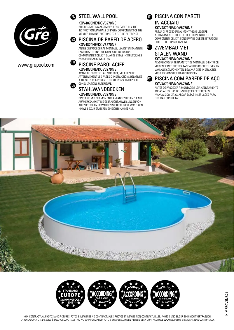 Página 1 del manual Manual de usuario Gre KOV6270NE