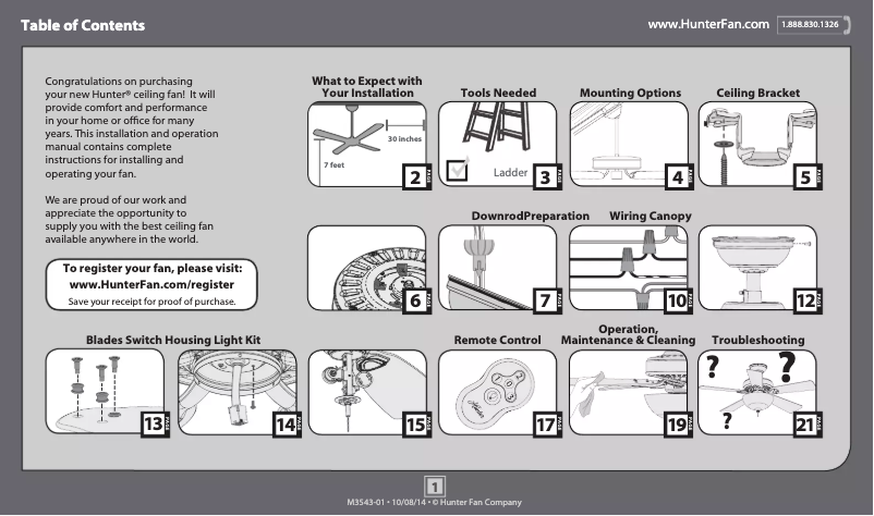 Página 1 del manual Manual de usuario Hunter Granville
