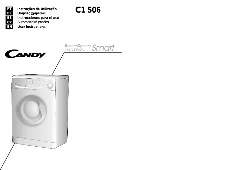 Page n°1 - Manuel utilisateur Candy C1 506-01S