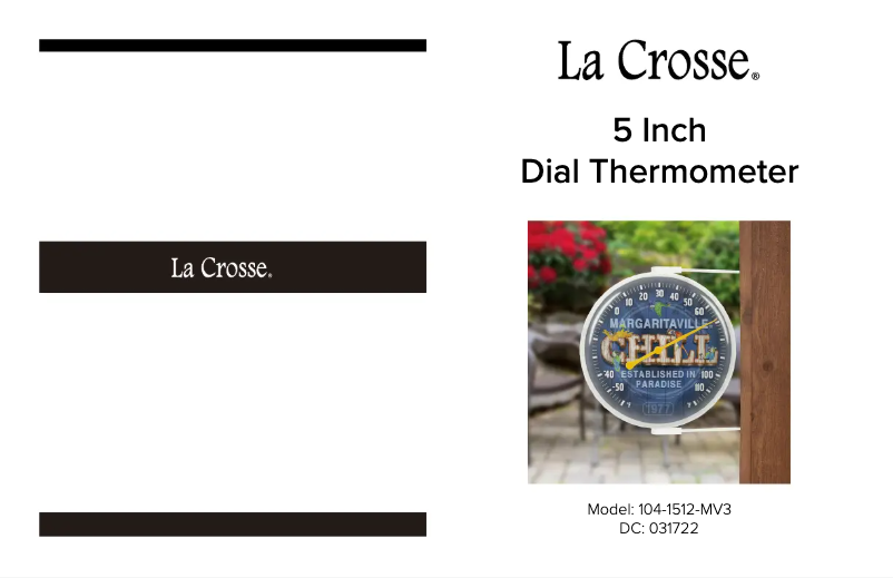 Page n°1 - Manuel utilisateur La Crosse Technology 104-1512-MV3