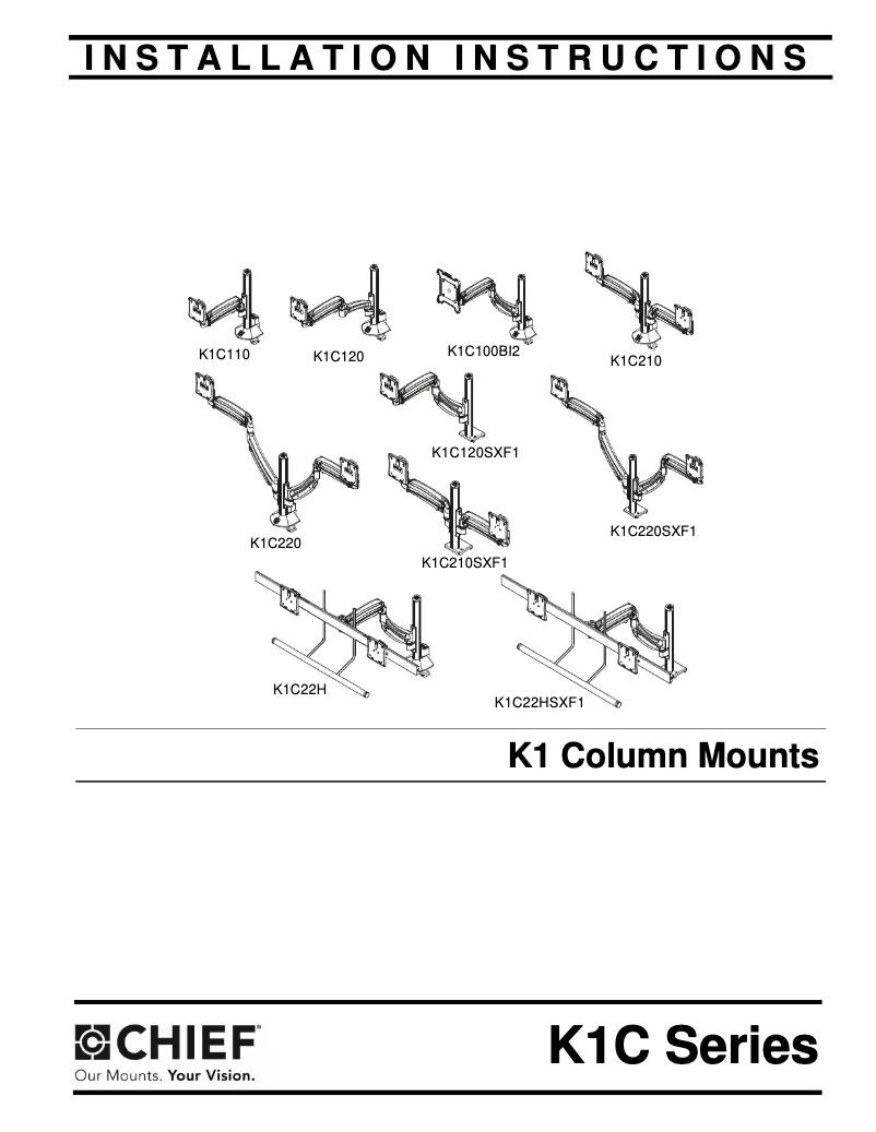 Image de la première page du manuel de l'appareil K1C110B