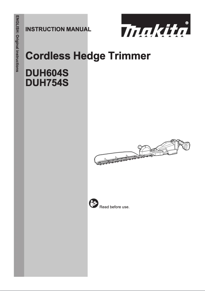 Page 1 de la notice Manuel utilisateur Makita DUH754SRT