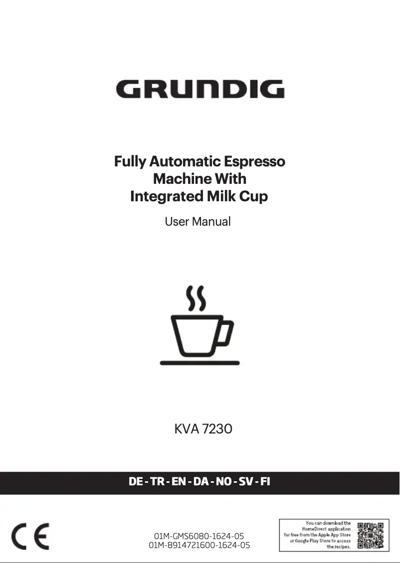 Page 1 de la notice Manuel utilisateur Grundig KVA 7230