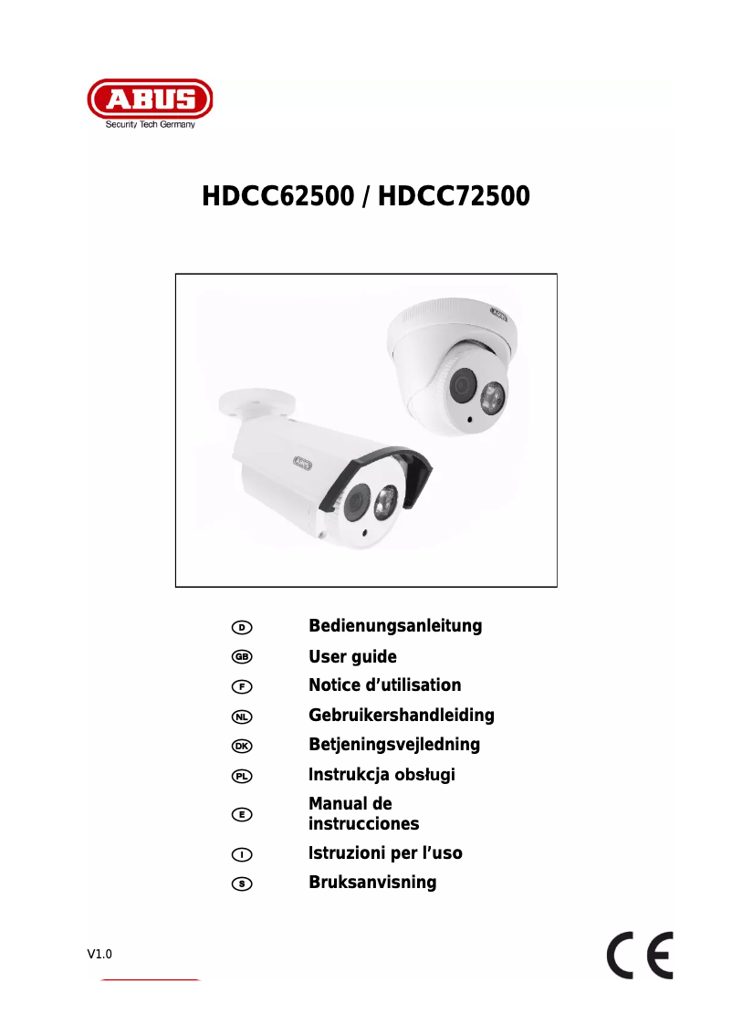 Image de la première page du manuel de l'appareil HDCC72500