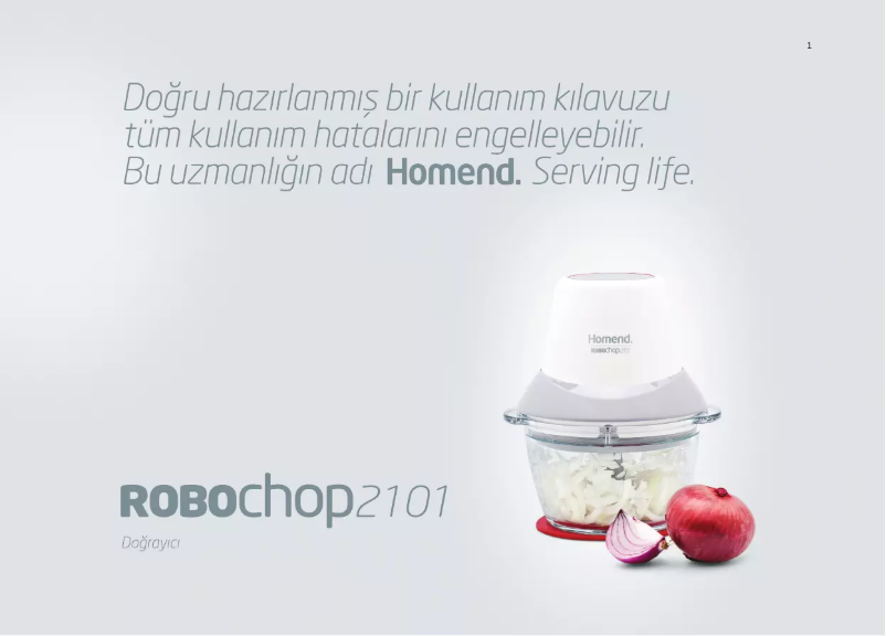 Page n°1 - Manuel utilisateur Homend RoboChop 2101