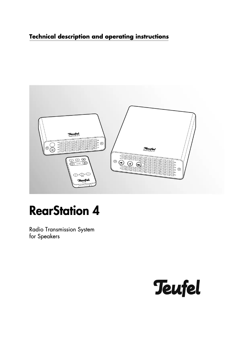 Image de la première page du manuel de l'appareil RearStation 4 Expansion Kit