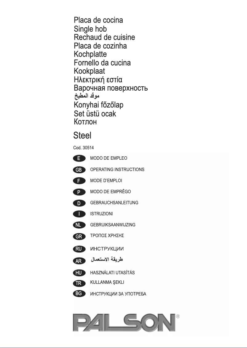 Página 1 del manual Manual de usuario Palson 30514