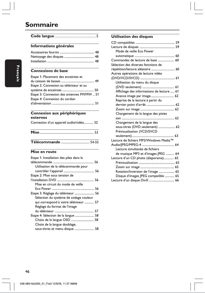 First page image of the manual for Easifit HTS3300