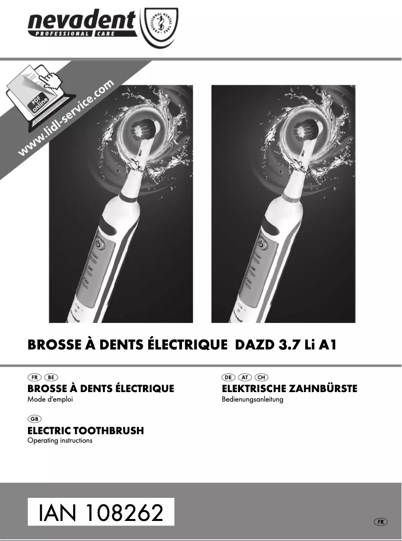 Page 1 de la notice Manuel utilisateur Nevadent DAZD 3.7 Li A1