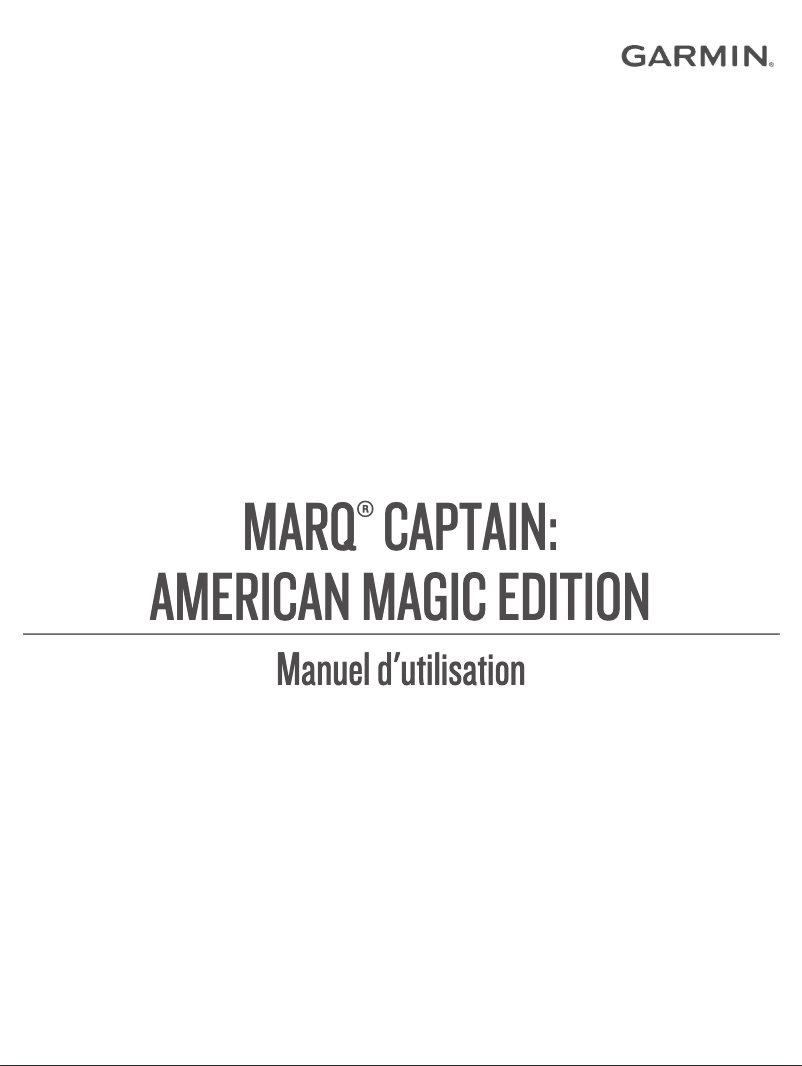 Page 1 de la notice Manuel utilisateur Garmin MARQ Captain: American Magic Edition