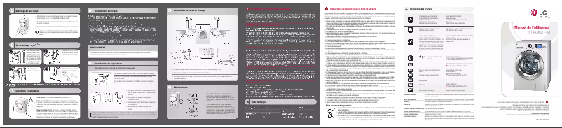 Page n°1 - Manuel utilisateur LG F14164WH