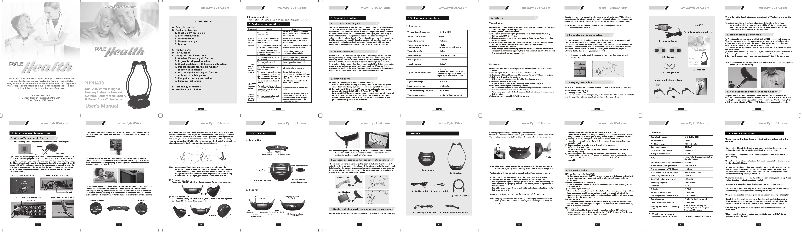 Image de la première page du manuel de l'appareil Health PHPHA79