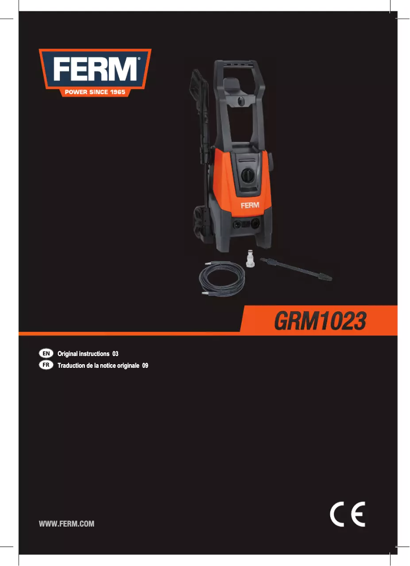 Image de la première page du manuel de l'appareil GRM1023