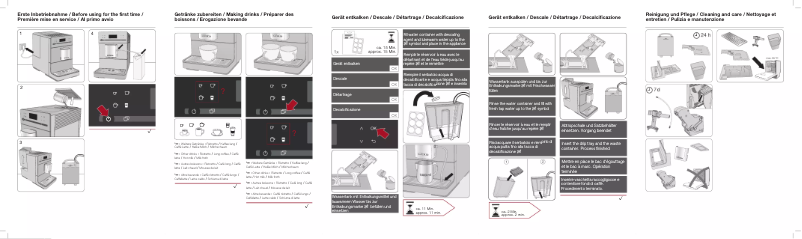 Image de la première page du manuel de l'appareil Silence CM 5410