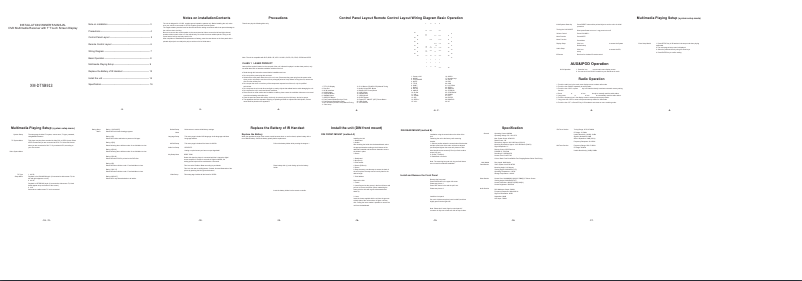 Page 1 de la notice Manuel utilisateur Xomax XM-DTSB913