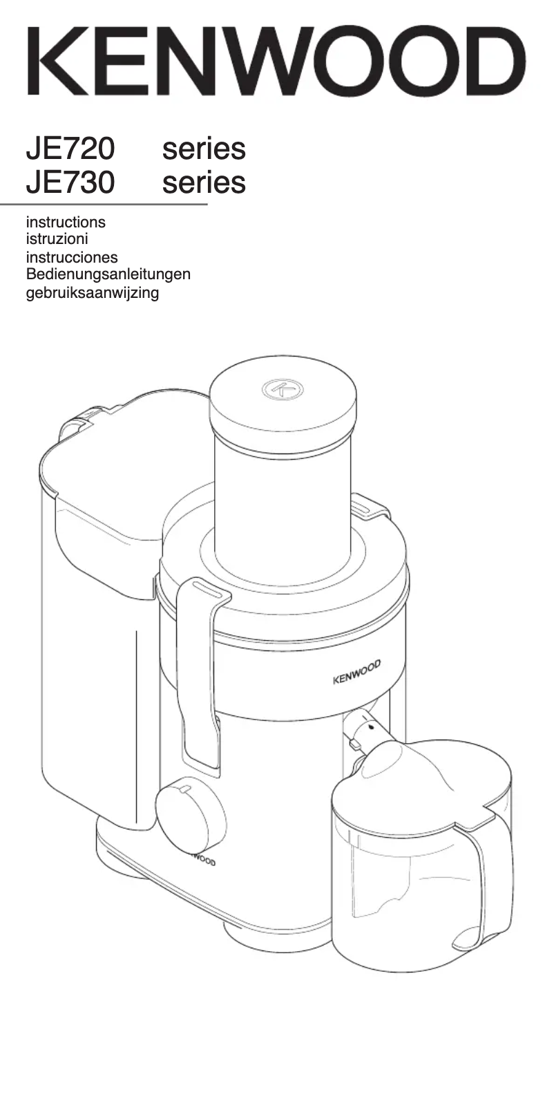 Page 1 de la notice Manuel utilisateur Kenwood JE730