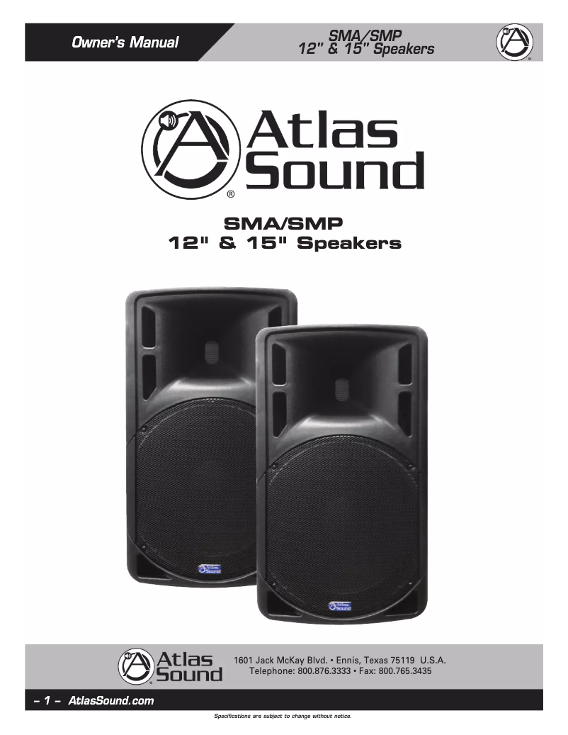 Image de la première page du manuel de l'appareil SMP-12