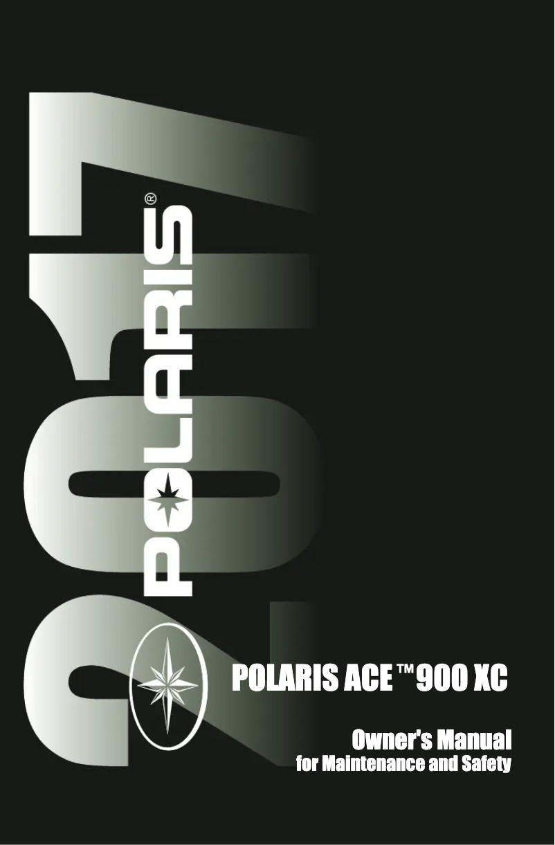 Page 1 of the manual User Manual Polaris Ace 900 XC (2017)