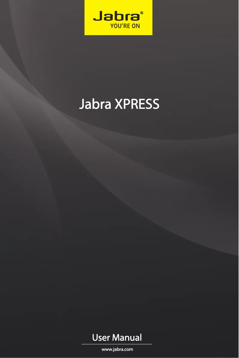 Page 1 de la notice Manuel utilisateur Jabra Xpress