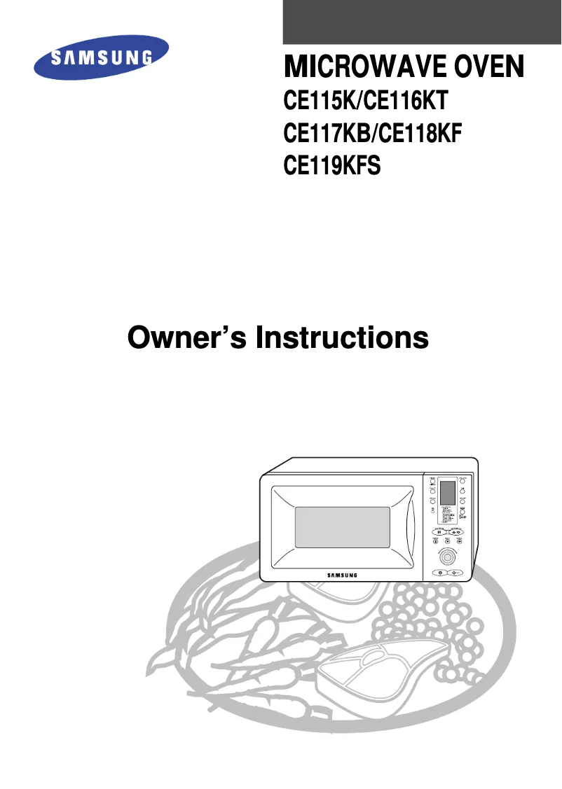 Página 1 del manual Manual de usuario Samsung CE118KF