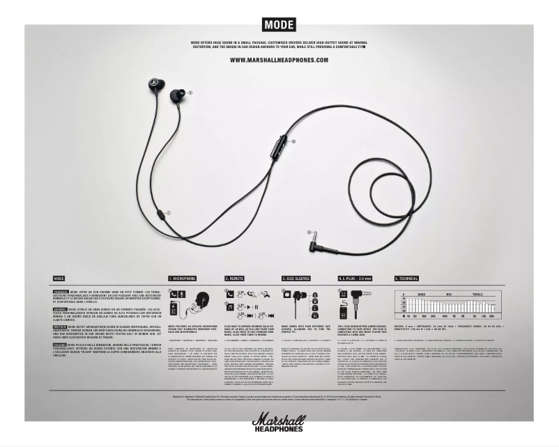 Page n°1 - Manuel utilisateur Marshall Mode