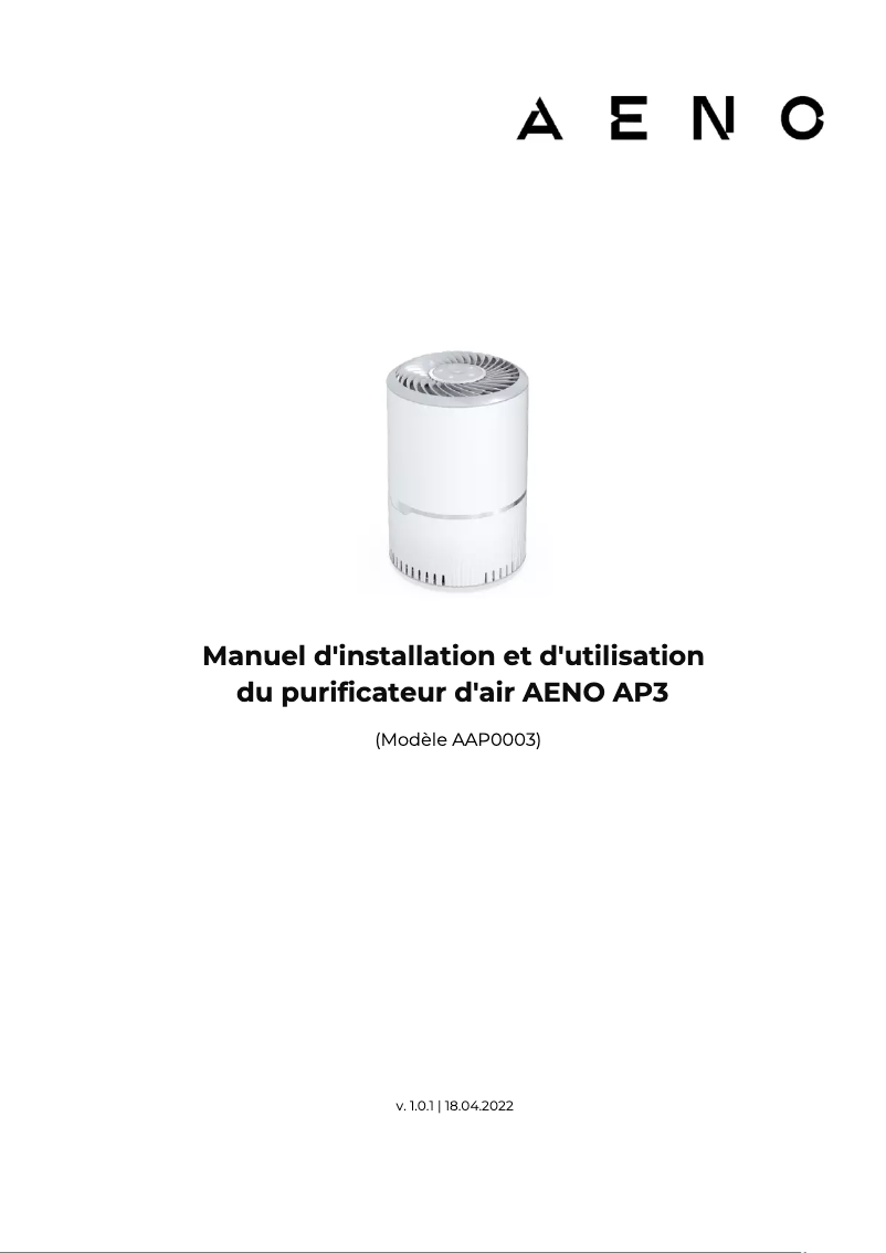 Image de la première page du manuel de l'appareil AP3