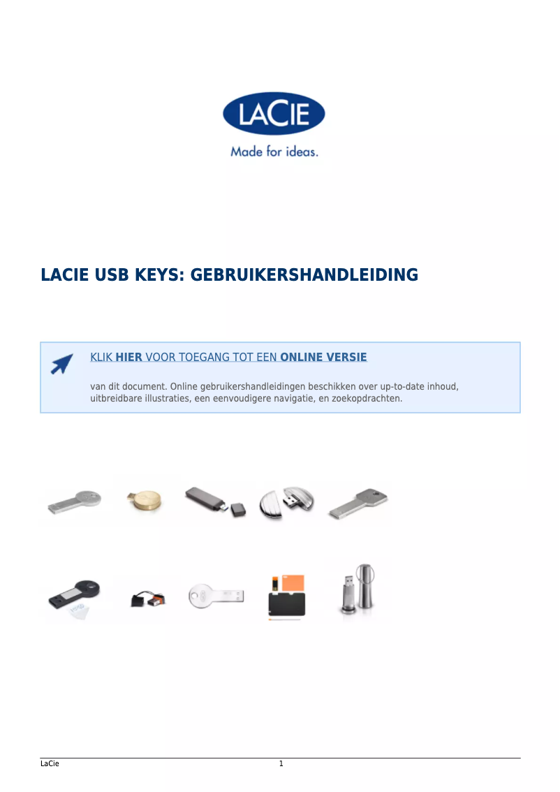 Imagen de la primera página del manual del dispositivo XtremKey