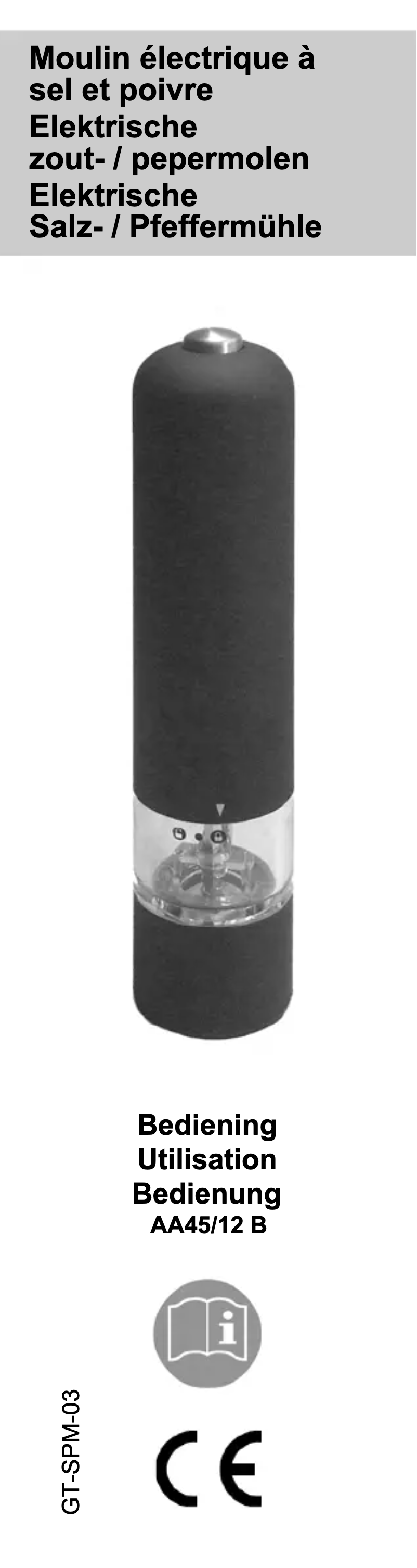 Image de la première page du manuel de l'appareil GT-SPM-03