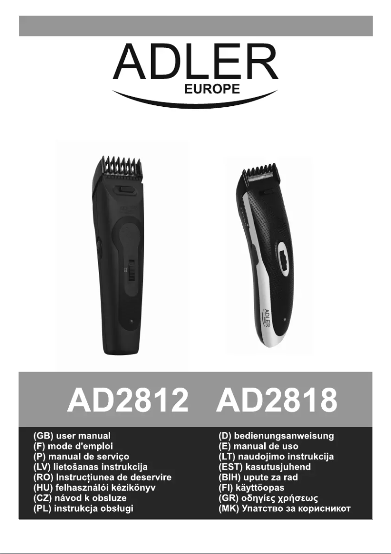 Página 1 del manual Manual de usuario Adler AD 2812