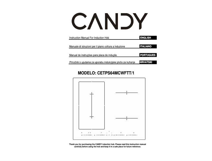 Page n°1 - Manuel utilisateur Candy CETPS64MCWFTT/1