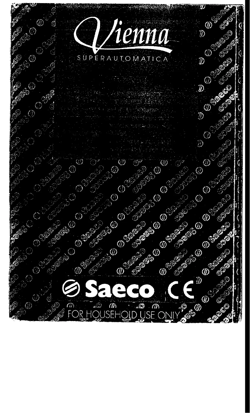 Image de la première page du manuel de l'appareil Saeco Vienna Black SUP 018