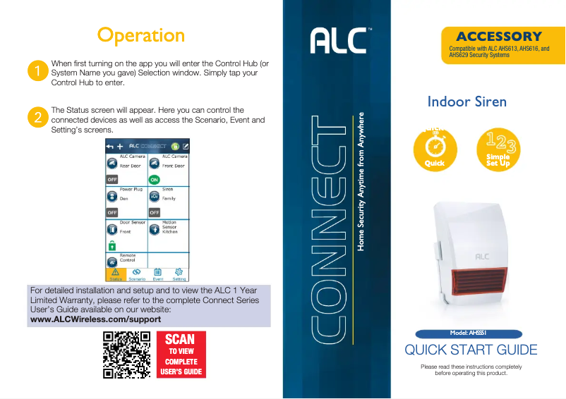 Page 1 de la notice Manuel utilisateur ALC AHSS51