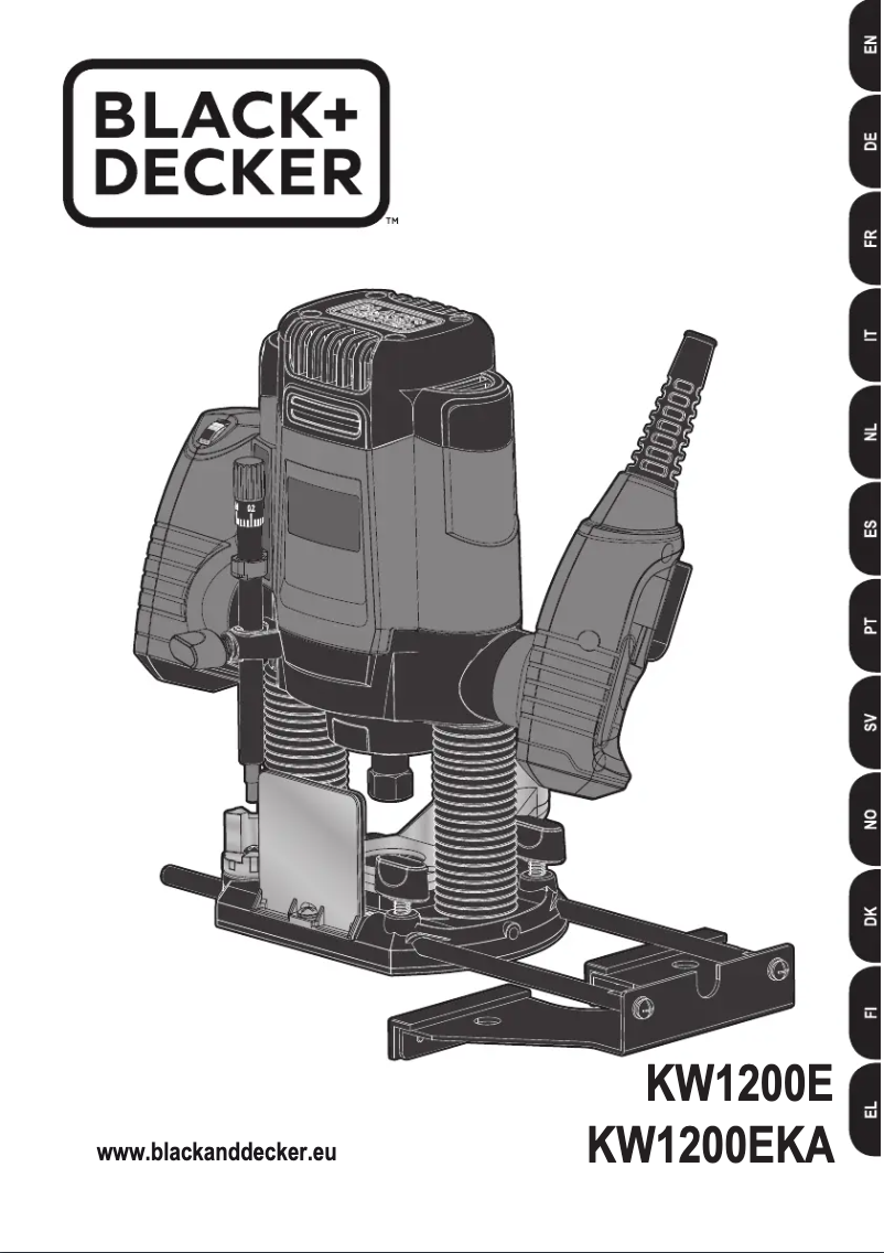 Page n°1 - Manuel utilisateur Black & Decker KW1200E