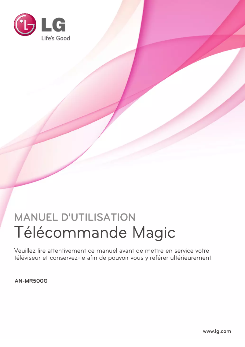 Image de la première page du manuel de l'appareil AN-MR500