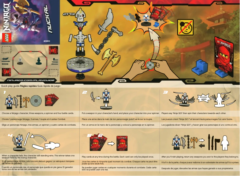 Image de la première page du manuel de l'appareil NINJAGO 2173