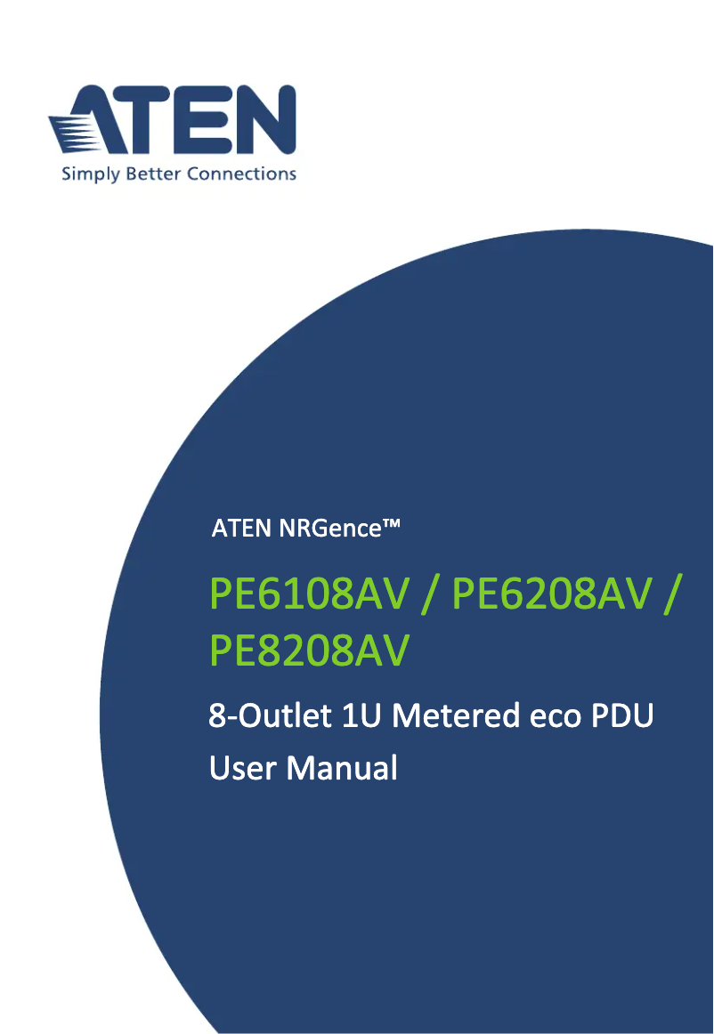 Page n°1 - Manuel utilisateur ATen NRGence PE6208AV
