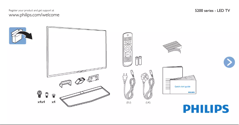 Image de la première page du manuel de l'appareil 47PFH5209