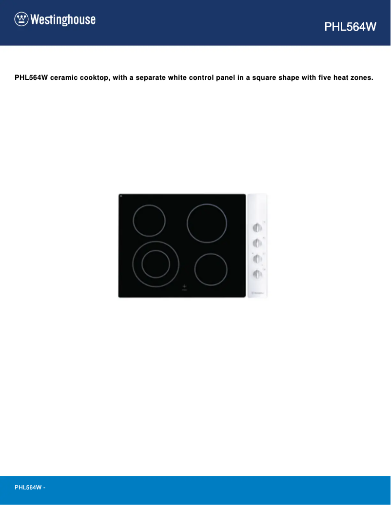 Image de la première page du manuel de l'appareil PHL564W