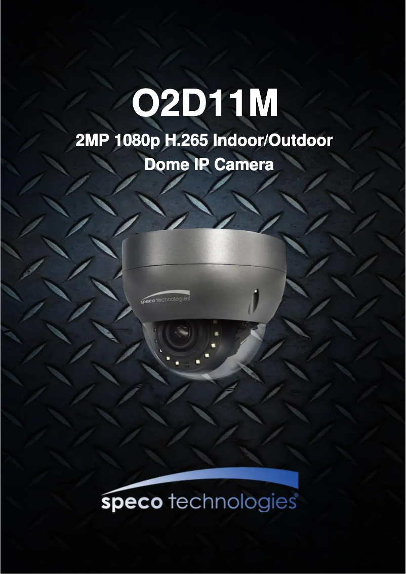 Page 1 de la notice Manuel utilisateur Speco Technologies O2D11M