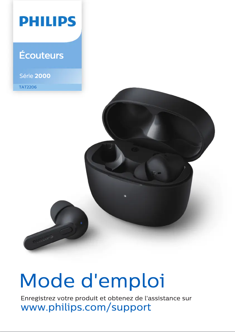 Page 1 de la notice Manuel utilisateur Philips 2000 series TAT2206